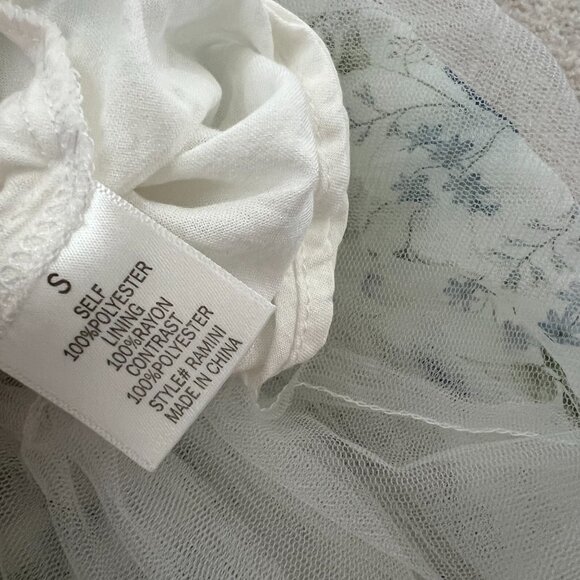 Francesca’s Audrey Parks Floral Mini Dress S With Bow Tie Straps - Picture 10 of 11